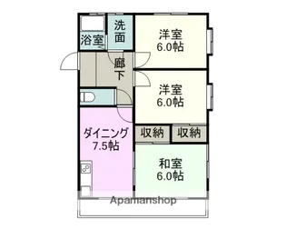 3DKの間取り画像