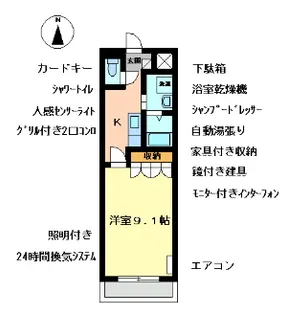 サニーコーポ【1階】の間取り