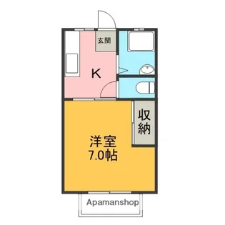 コーポラスムロフシ【2階】の間取り