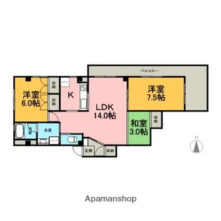 杉山ビル【2階】の間取り