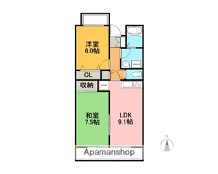 バードバレーWEST【2階】の間取り