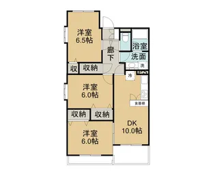 レアールマンションセレッソA棟【101号室】の間取り