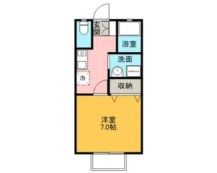 プレミール秋【101号室】の間取り