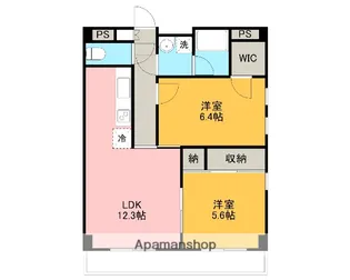 UN JOUR【201号室】の間取り