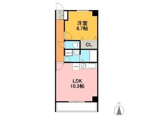 コルディエラ【7階】の間取り