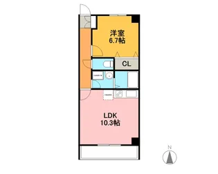コルディエラ【11階】の間取り