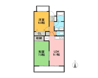 バードバレーEAST【2階】の間取り