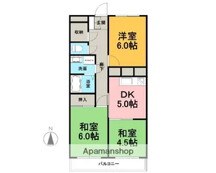 スカイレジデンス【2階】の間取り