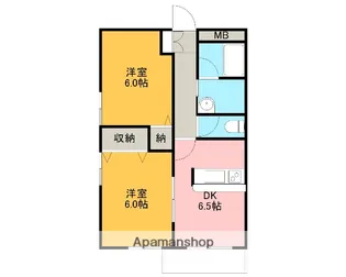 ヴィラメゾンイトウ【1階】の間取り