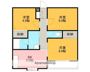 インペリアルハイツOHTAKE【2階】の間取り