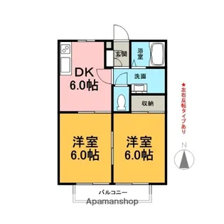 グレイスせせらぎ【2階】の間取り