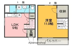 悠ハウジングオオツカ【1階】の間取り