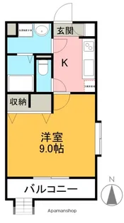 サンシーロ【101号室】の間取り