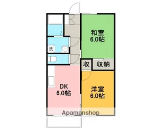 サンハイツB【106号室】の間取り