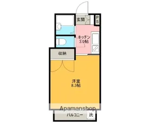 上岩崎レジデンス【3階】の間取り