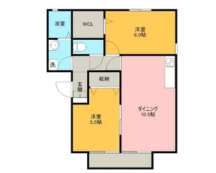 ヴィーブルK【2階】の間取り