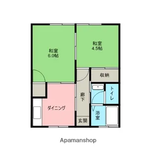 小林ハイツ【107号室】の間取り