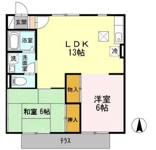 徳倉壱番館【1階】の間取り