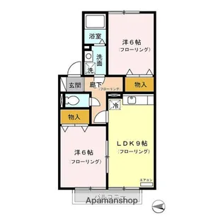 グリーンヒルズ【1階】の間取り