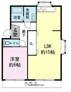 ダイマルハイツ幸原【1階】の間取り