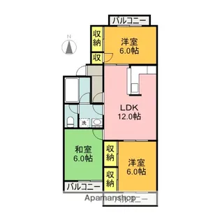 プラザ・ラフォーレⅠ【303号室】の間取り