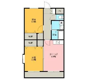 ロイヤルマンション東部建物Ⅱ【4階】の間取り