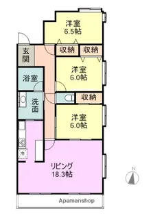 シーザースパレス【2階】の間取り