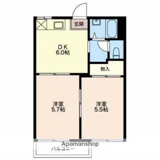 静岡県駿東郡長泉町下長窪【アパート】の間取り