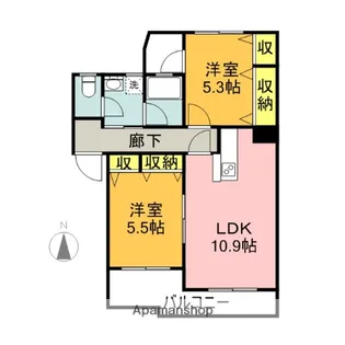 アクエリアスステージ【3階】の間取り