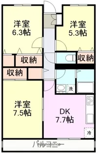 コルティーレ桜堤【4階】の間取り
