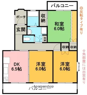 コンフォートヒルB棟【3階】の間取り