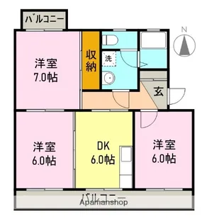 ラフォーレくらばⅠ【4階】の間取り