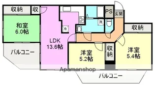 クレーングレース【502号室】の間取り