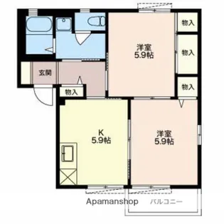 ヴェルドミール【2階】の間取り