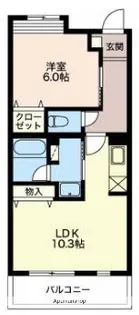 グリーングラス【1階】の間取り