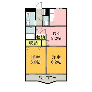 フォーチュン【203号室】の間取り