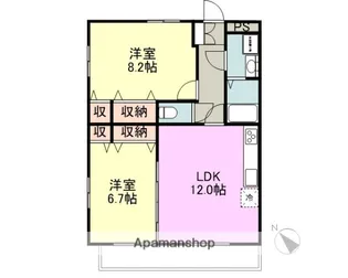 千寿パレス【2階】の間取り