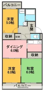 クレールソシア【1階】の間取り