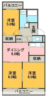 ソシアハイツ【2階】の間取り