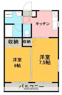 コーポ斉藤B【1階】の間取り