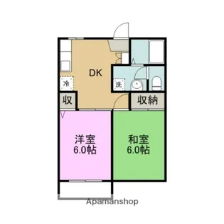 フレグランス星野【2階】の間取り