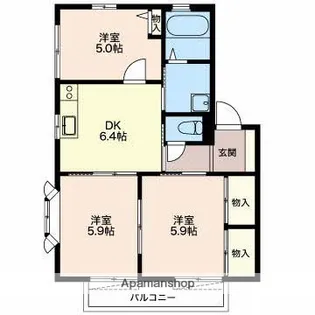 ベルベデーレ【2階】の間取り