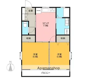 ロイヤルコートつちや【1階】の間取り