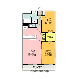 ル・ボナール【301号室】の間取り