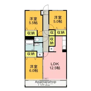 エコロガーデン【1階】の間取り