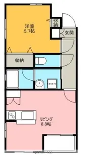 E−STマンション【1階】の間取り