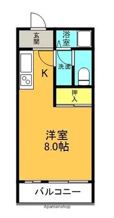 ピープルズパークまさみ【206号室】の間取り