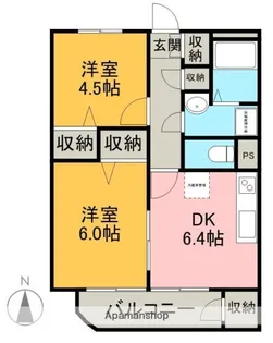 ルーエ21【2階】の間取り