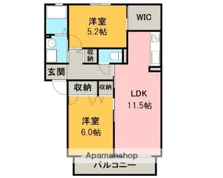 ニューフィールド【1階】の間取り