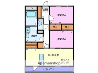 マチス ド ショパン【3階】の間取り